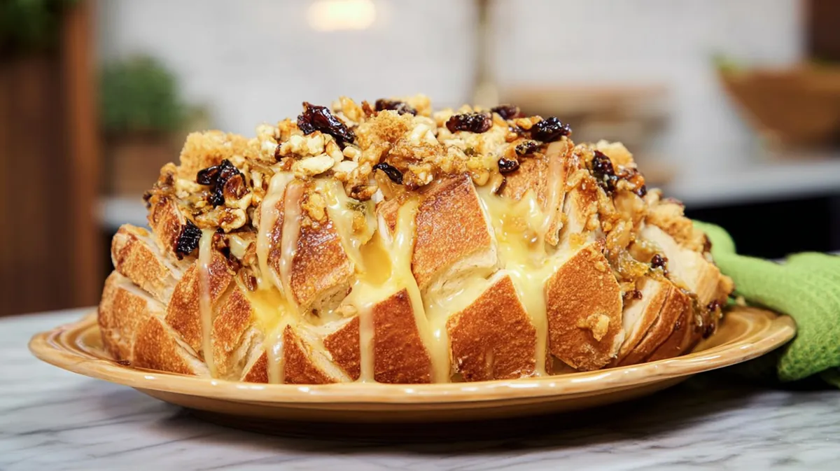 Turkey and Brie Pull Apart Bread