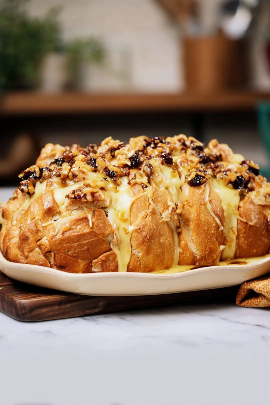 Turkey and Brie Pull Apart Bread