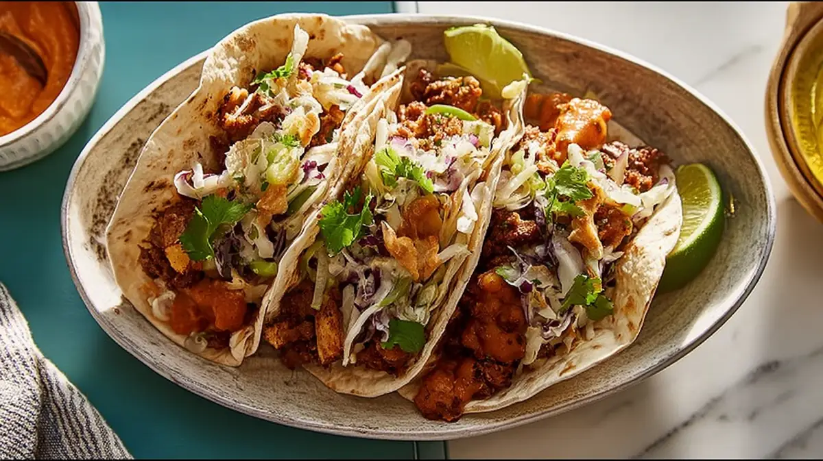 Turkey stuffing smash tacos