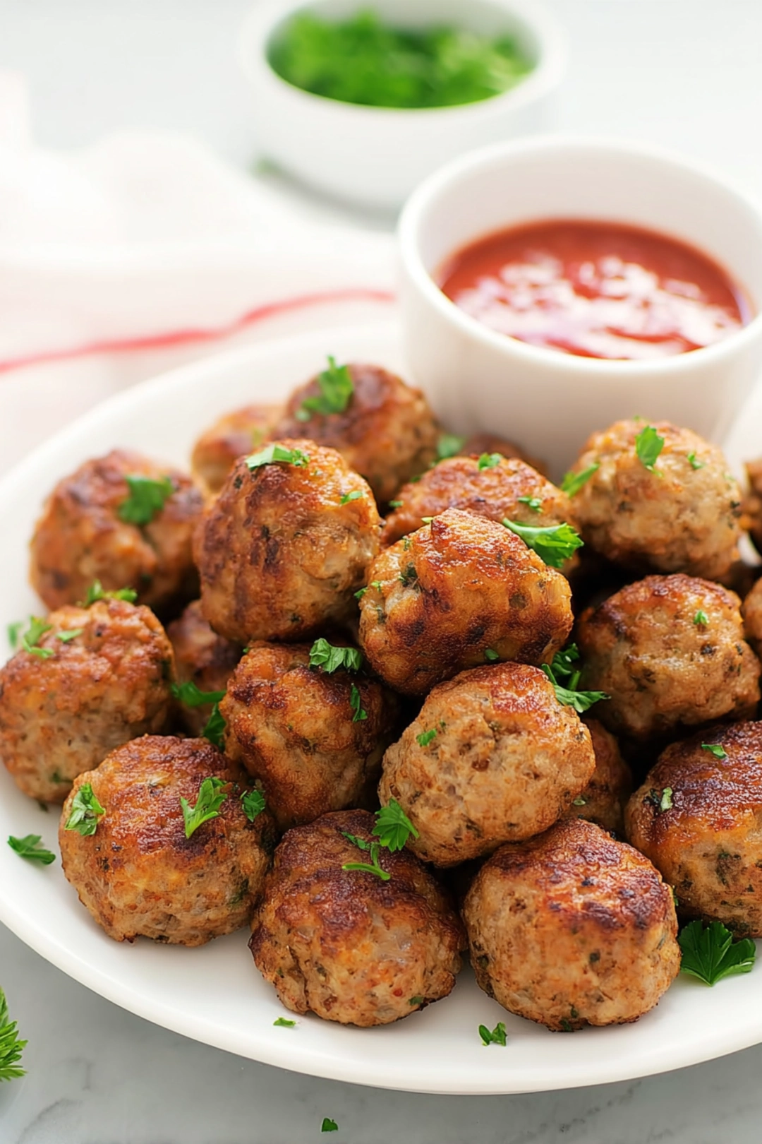 20 minute air fryer turkey meatballs