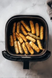 Air fry pickle spears and chips for 10-12 minutes