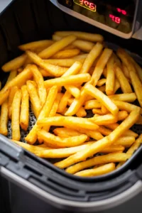 Air fry the fries until crispy