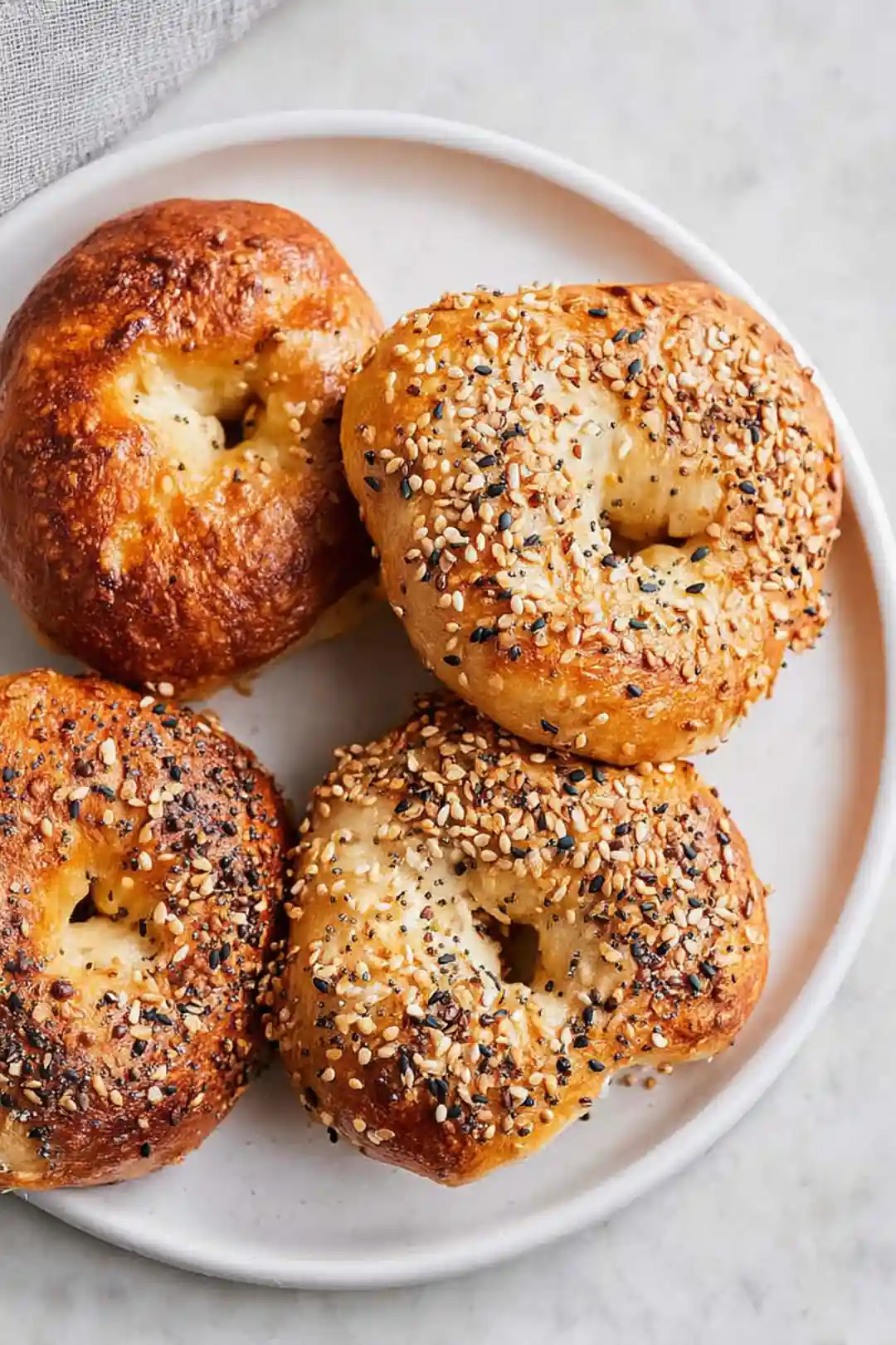 Air fryer bagels self rising flour