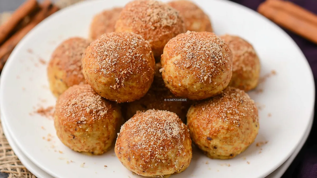 Air fryer banana donut holes