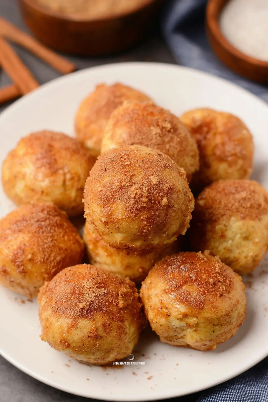 Air fryer banana donut holes