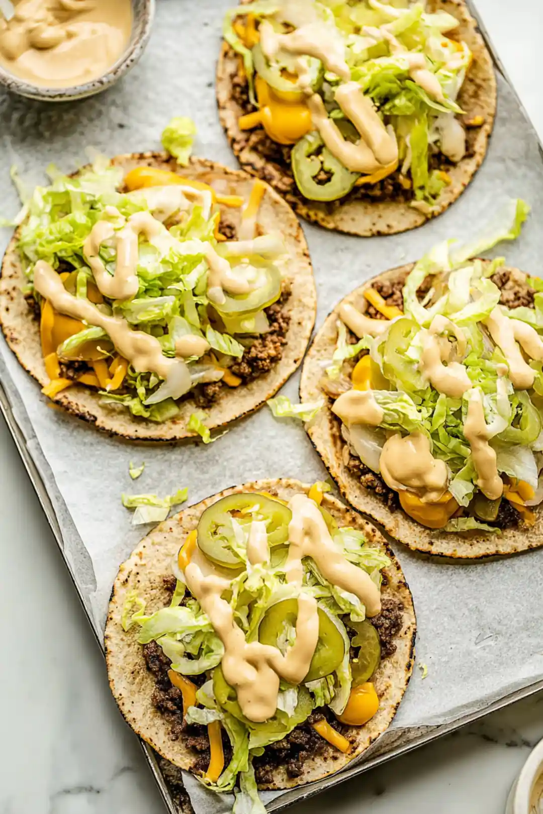 Air fryer big mac tacos recipe
