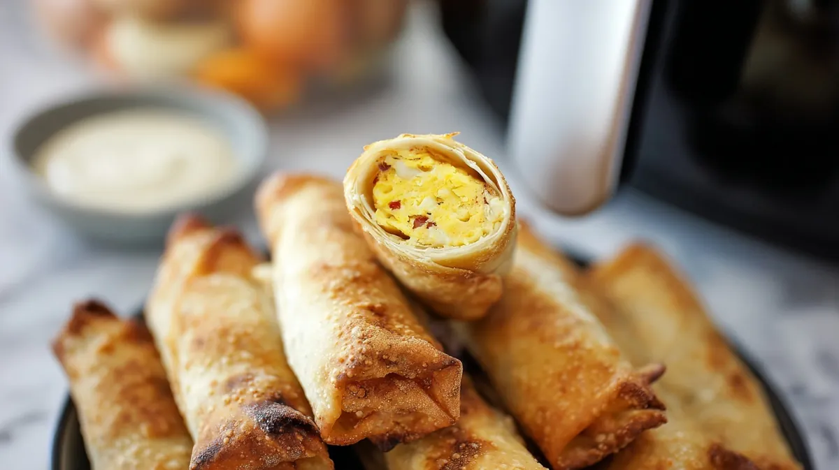 Air fryer breakfast eggrolls