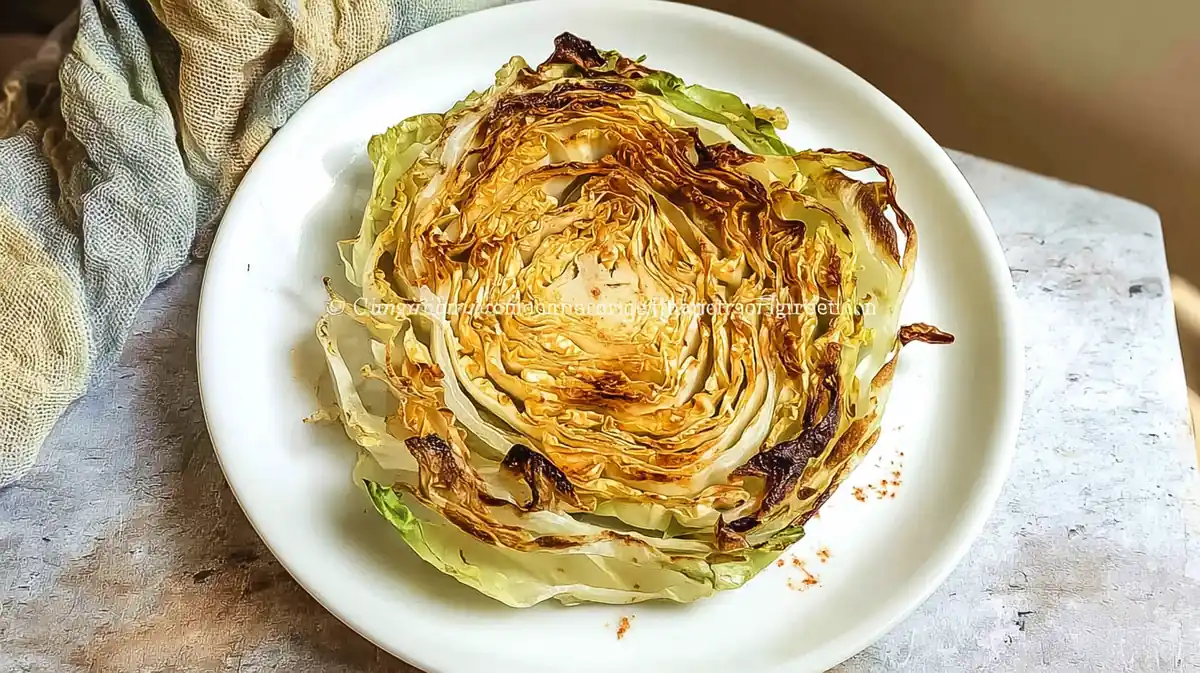 Air fryer cabbage steaks