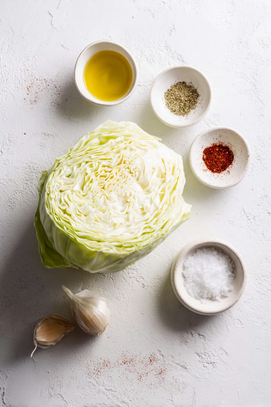 Air fryer cabbage steaks - ingredients