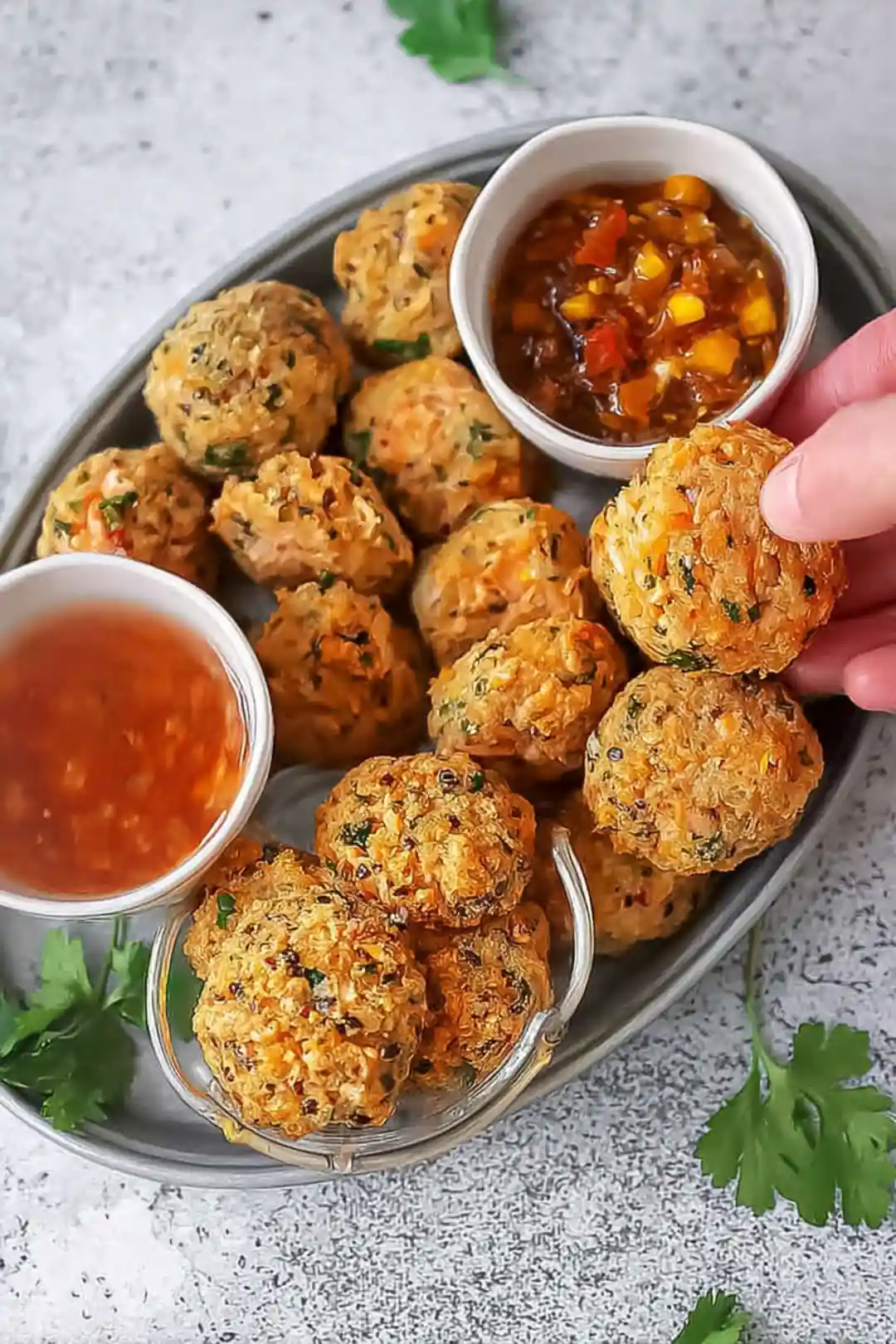 Air fryer canned salmon croquettes
