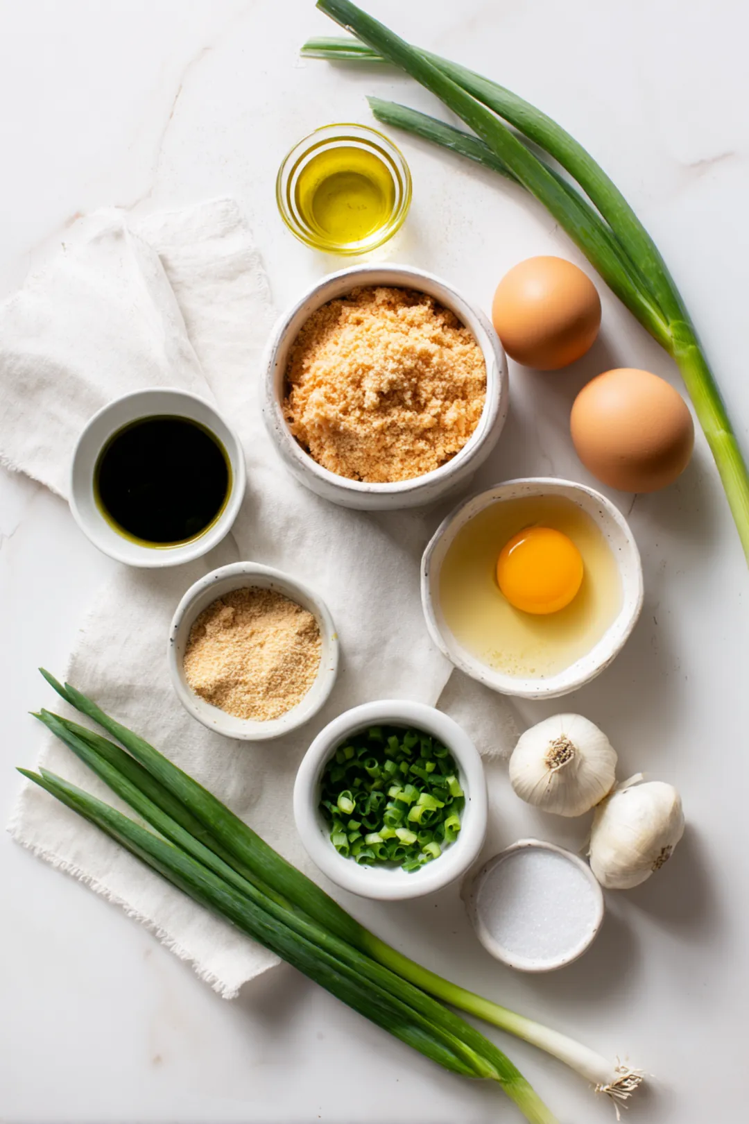 air fryer canned salmon croquettes - ingredients