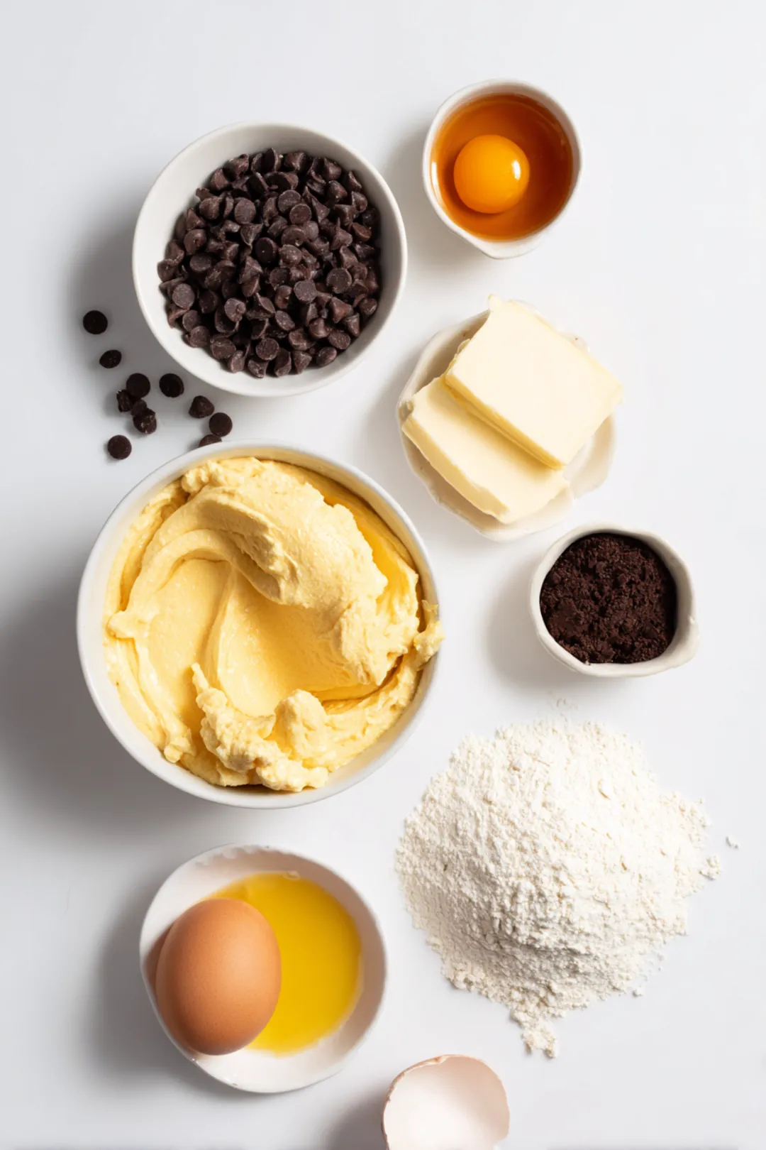 Air fryer chocolate lava cake - ingredients