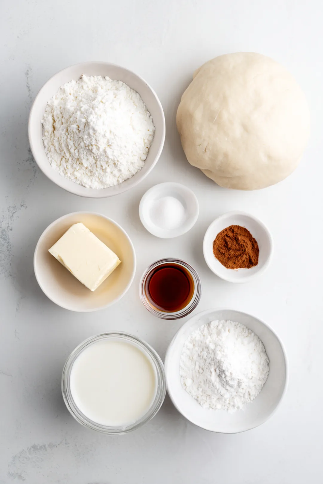 Air fryer cinnamon rolls hack - ingredients