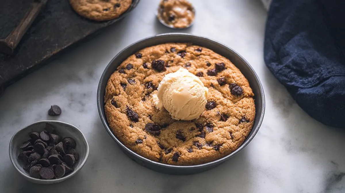 Air fryer cookie pie (Pizookie)