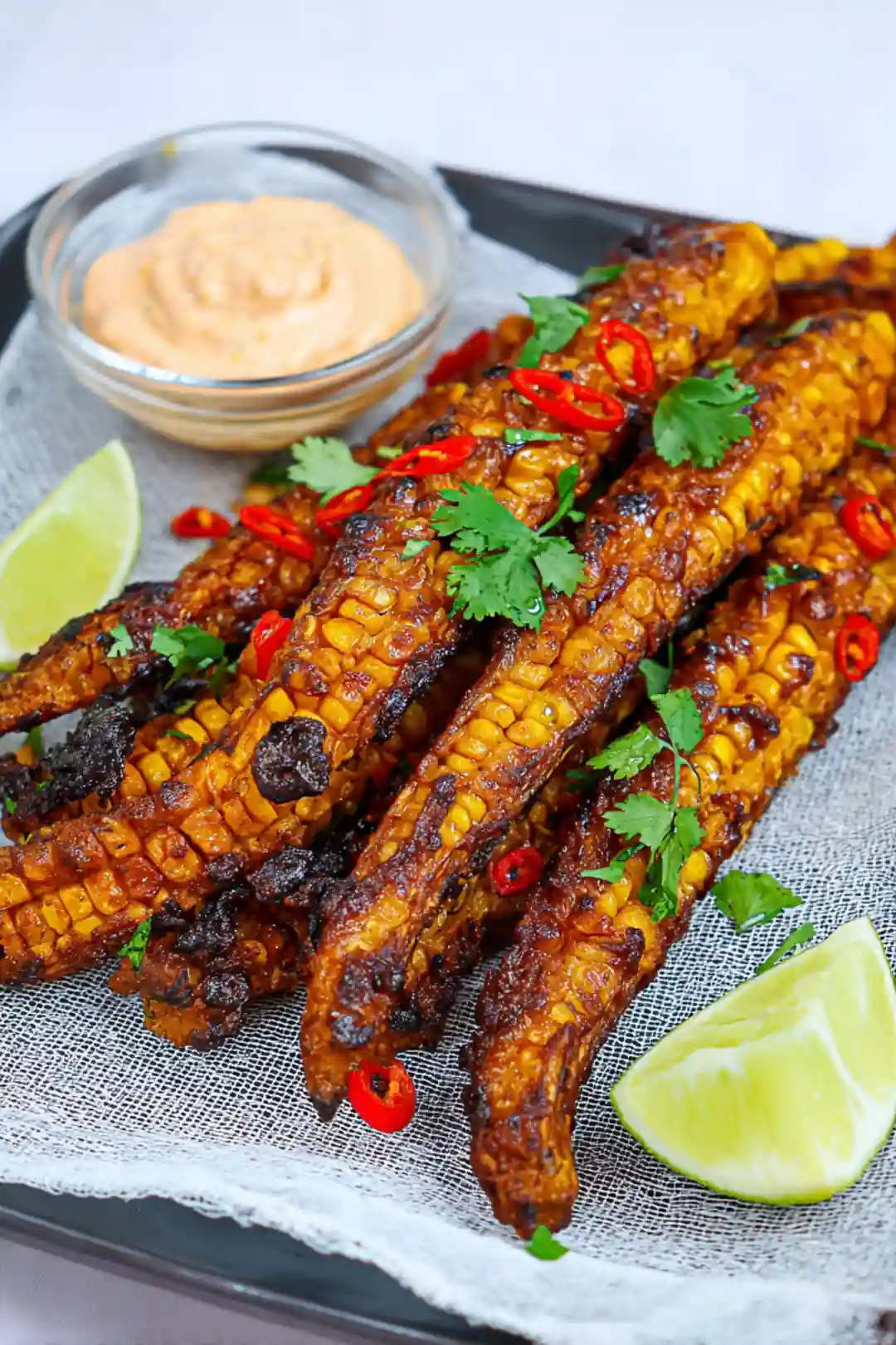 Air fryer corn ribs