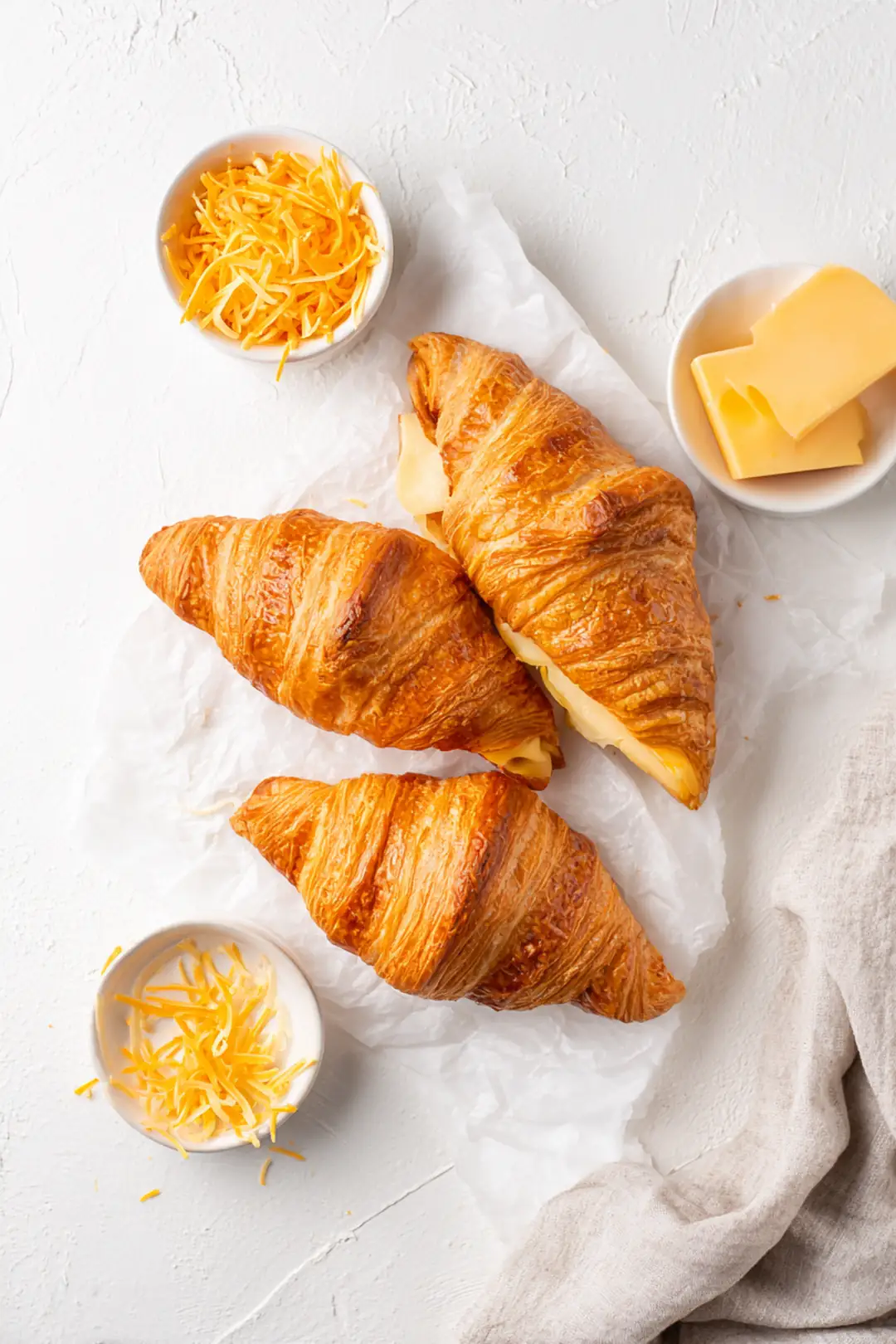 Air Fryer Croissant Toastie - ingredients