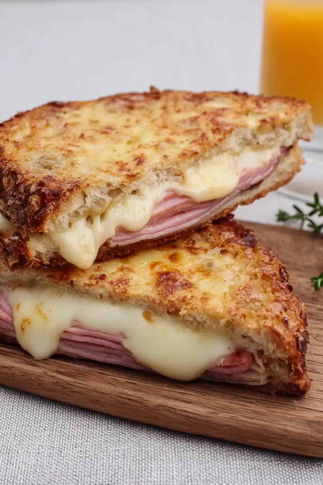 Air fryer croque monsieur