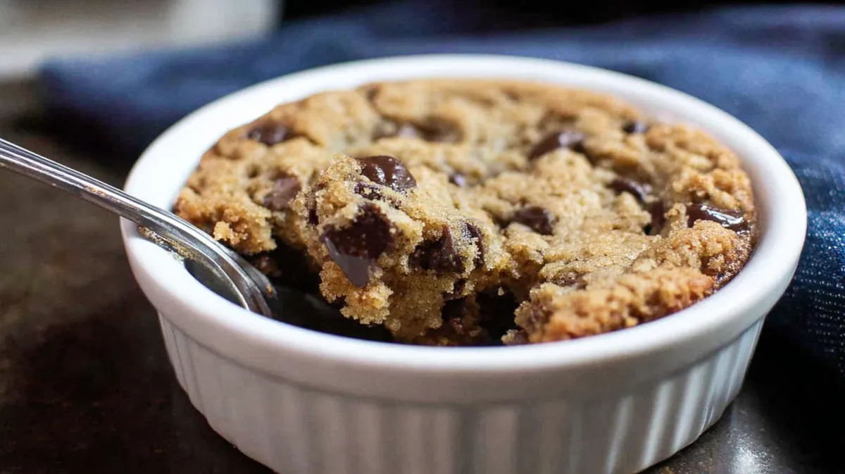 Air fryer deep dish cookie for one
