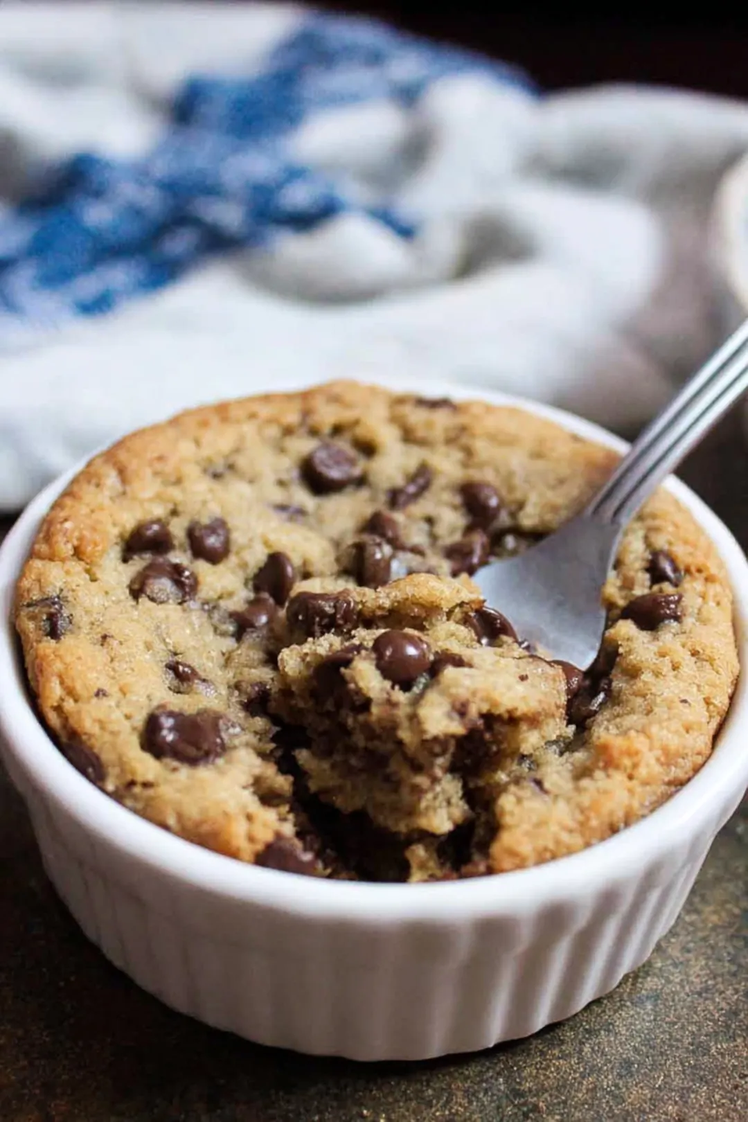 Air fryer deep dish cookie for one