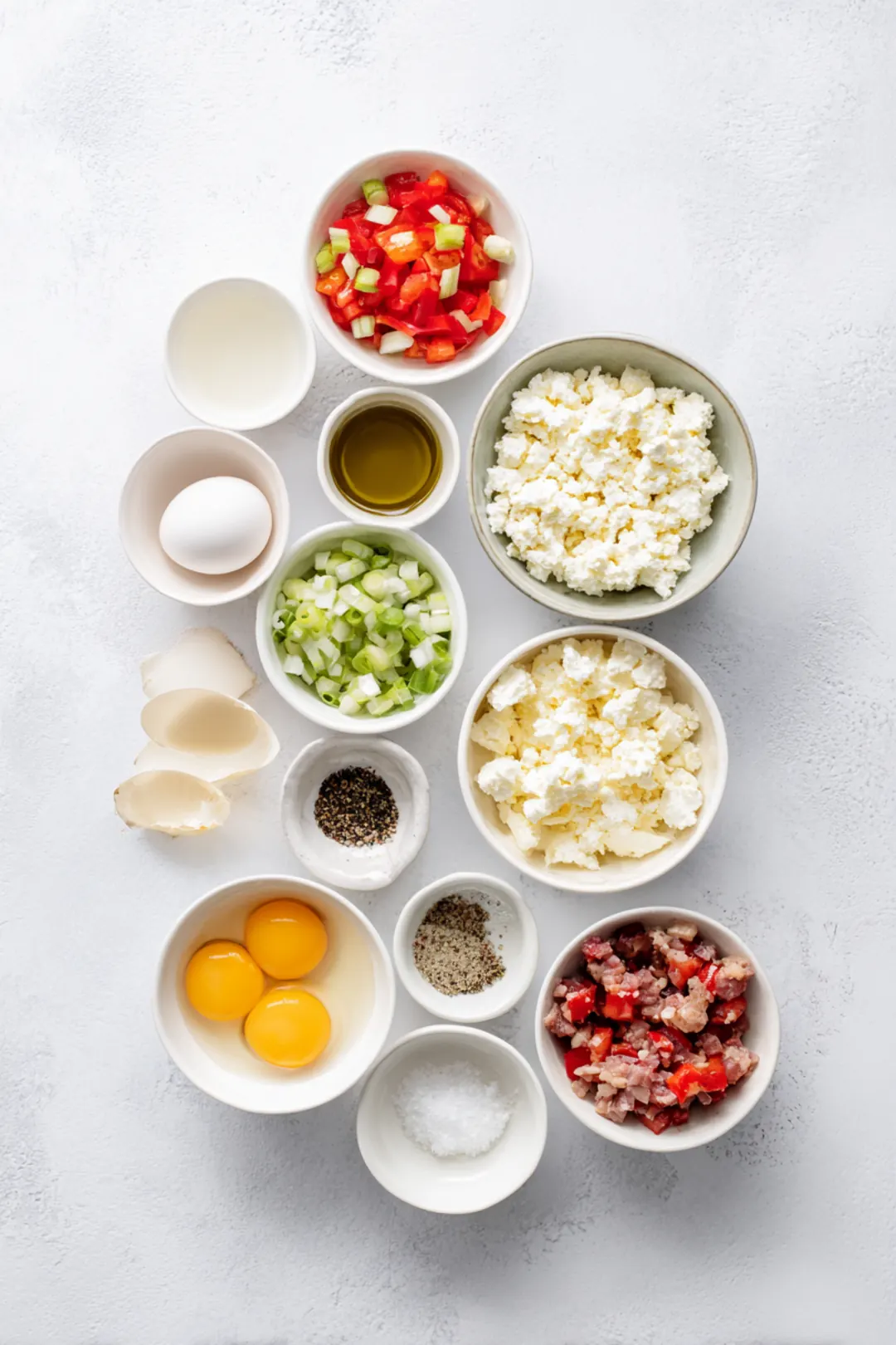 Air fryer egg bites - ingredients