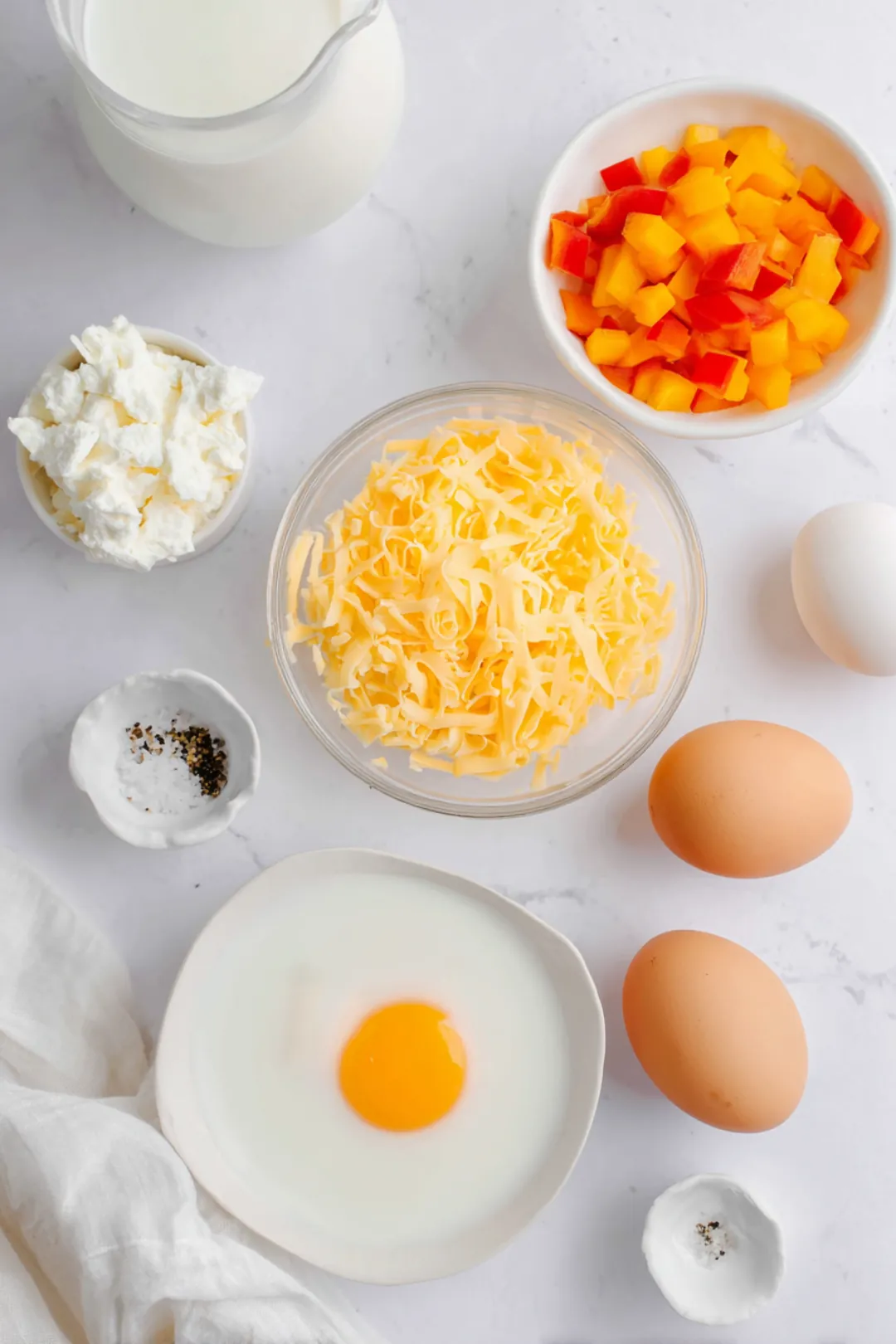 Air fryer egg white bites - ingredients