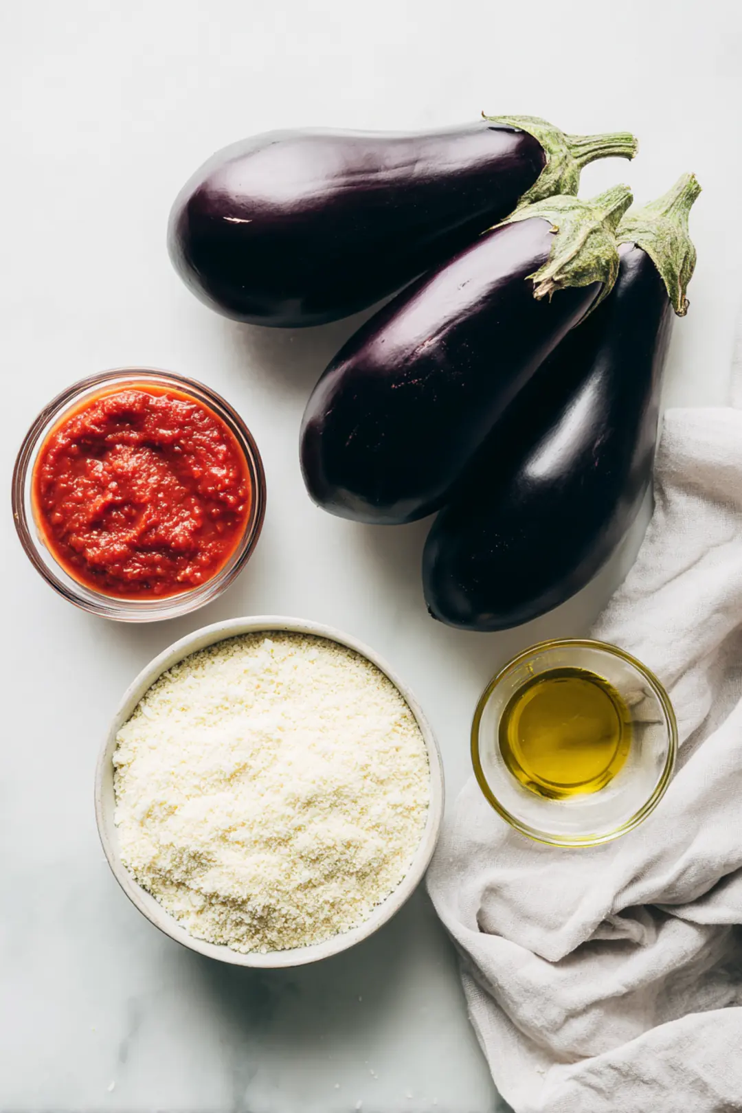 Air fryer eggplant parmesan ingredients