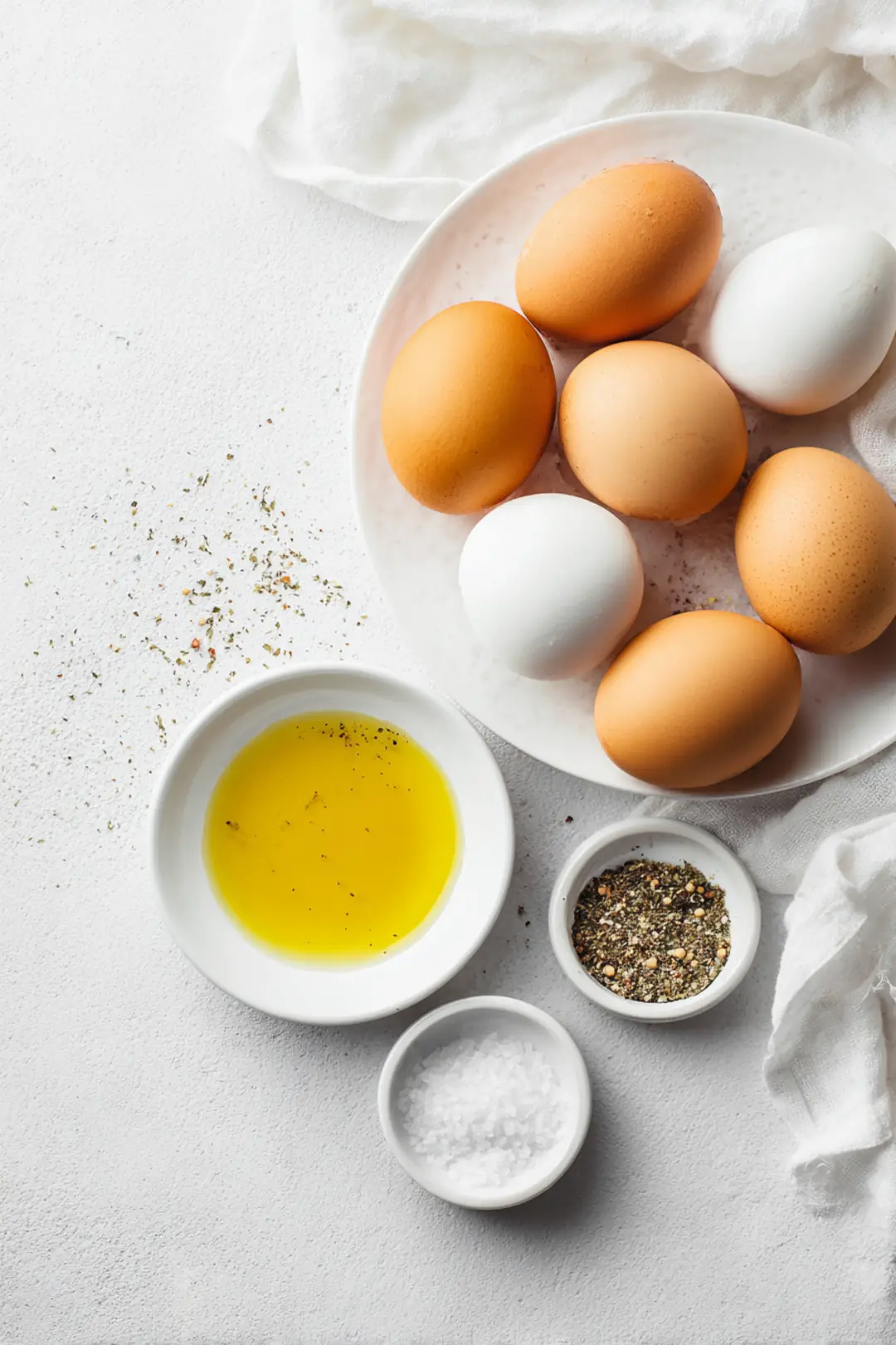 air fryer eggs for easter meal prep - ingredients