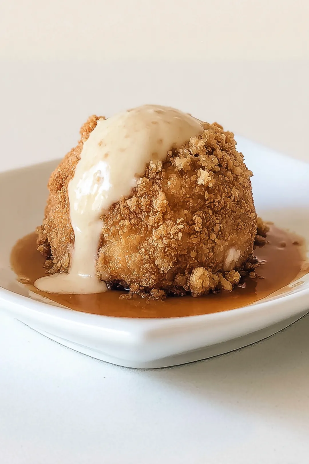 Air fryer fried ice cream
