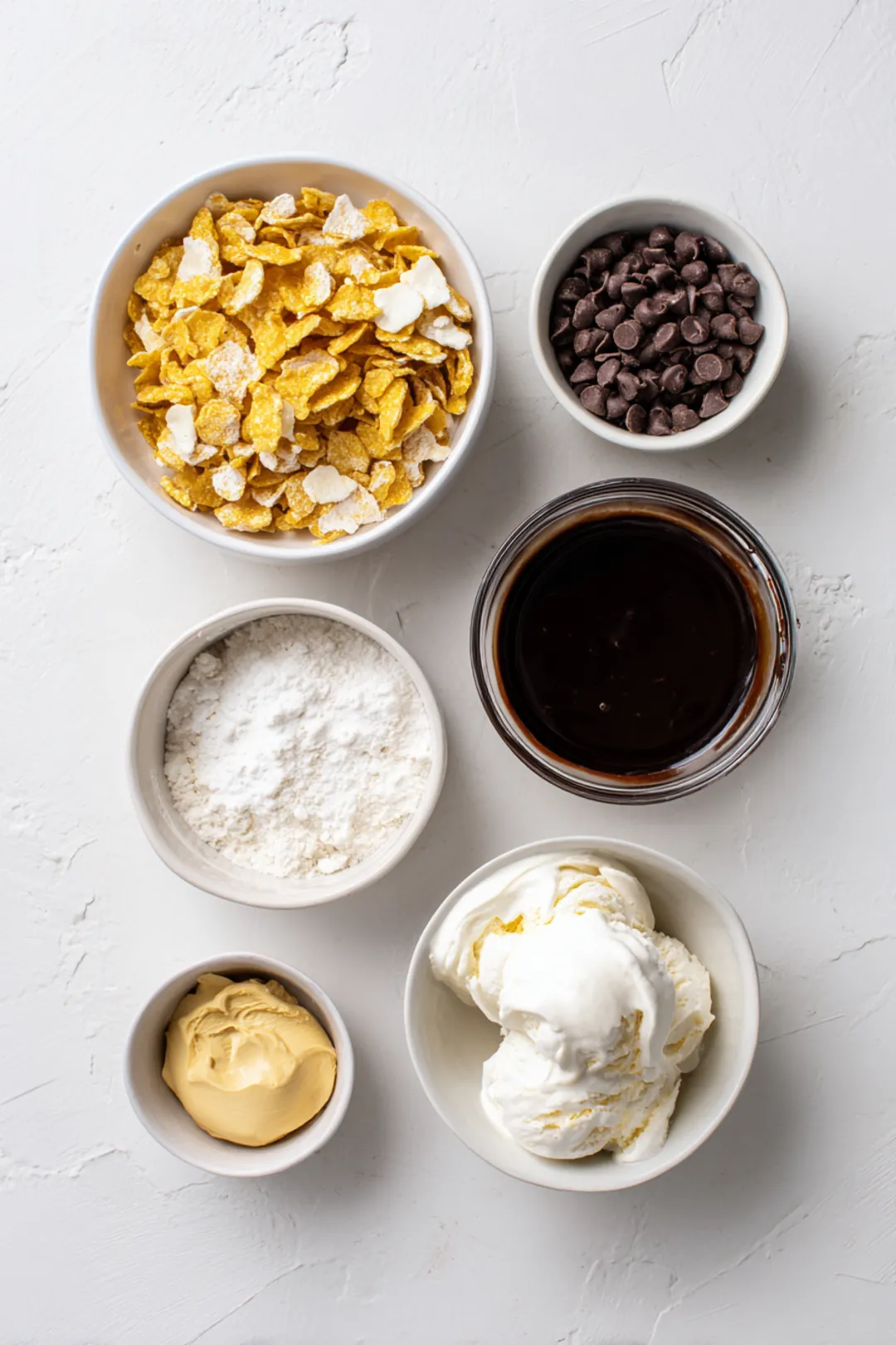 Air fryer fried ice cream - ingredients