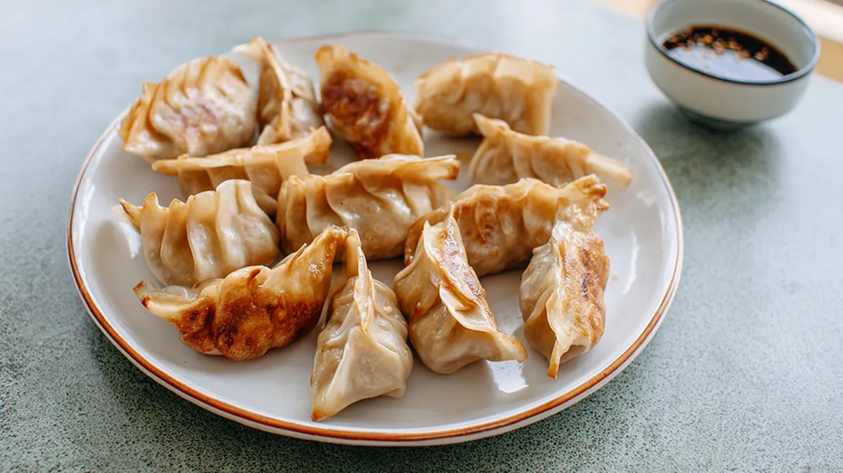 Air fryer frozen dumpling bake