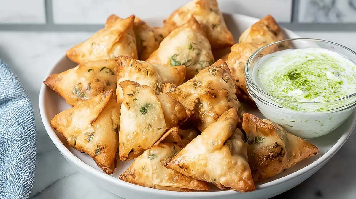 Air fryer frozen samosas