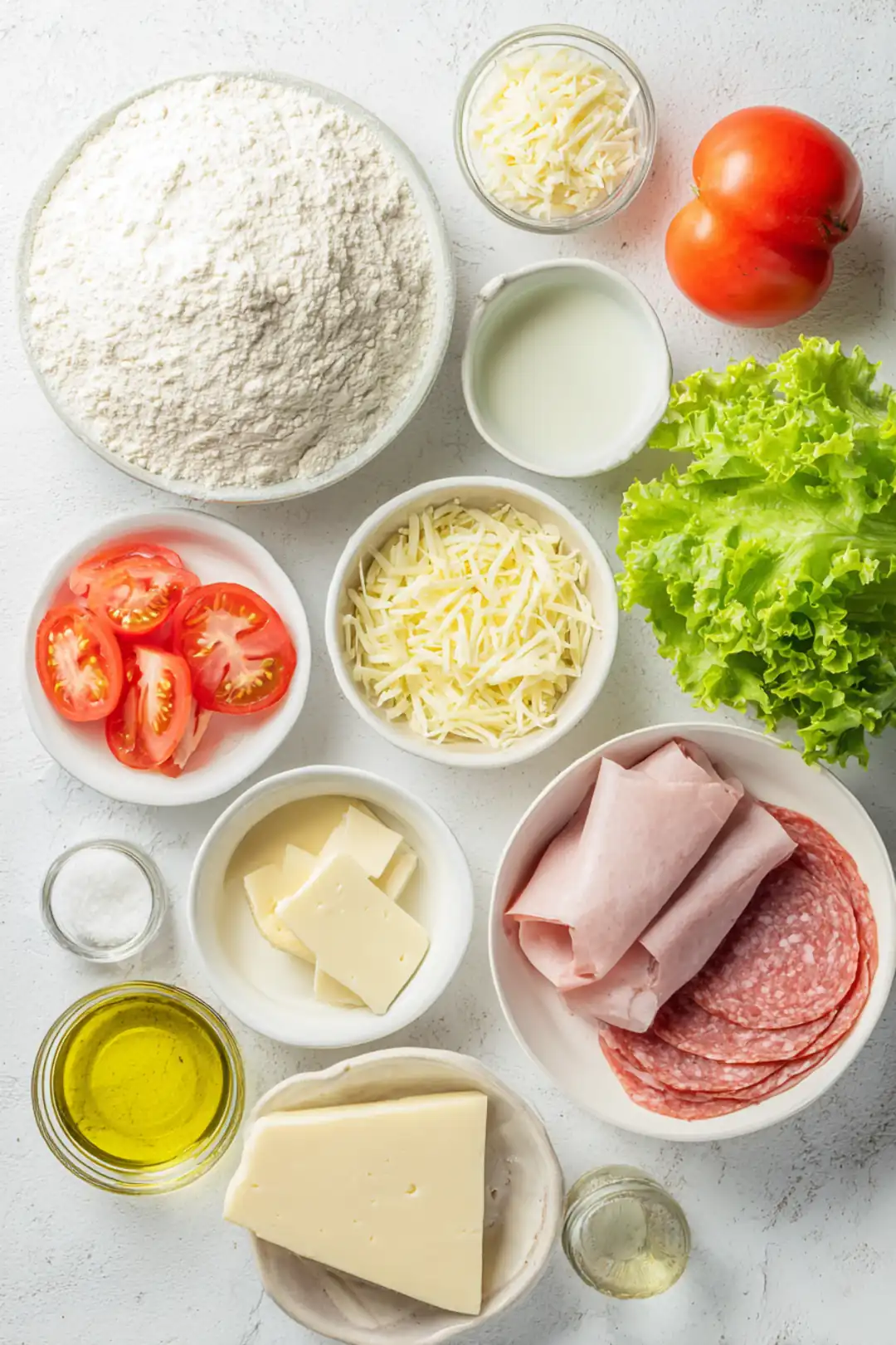 Air Fryer Grinder Sandwich - ingredients