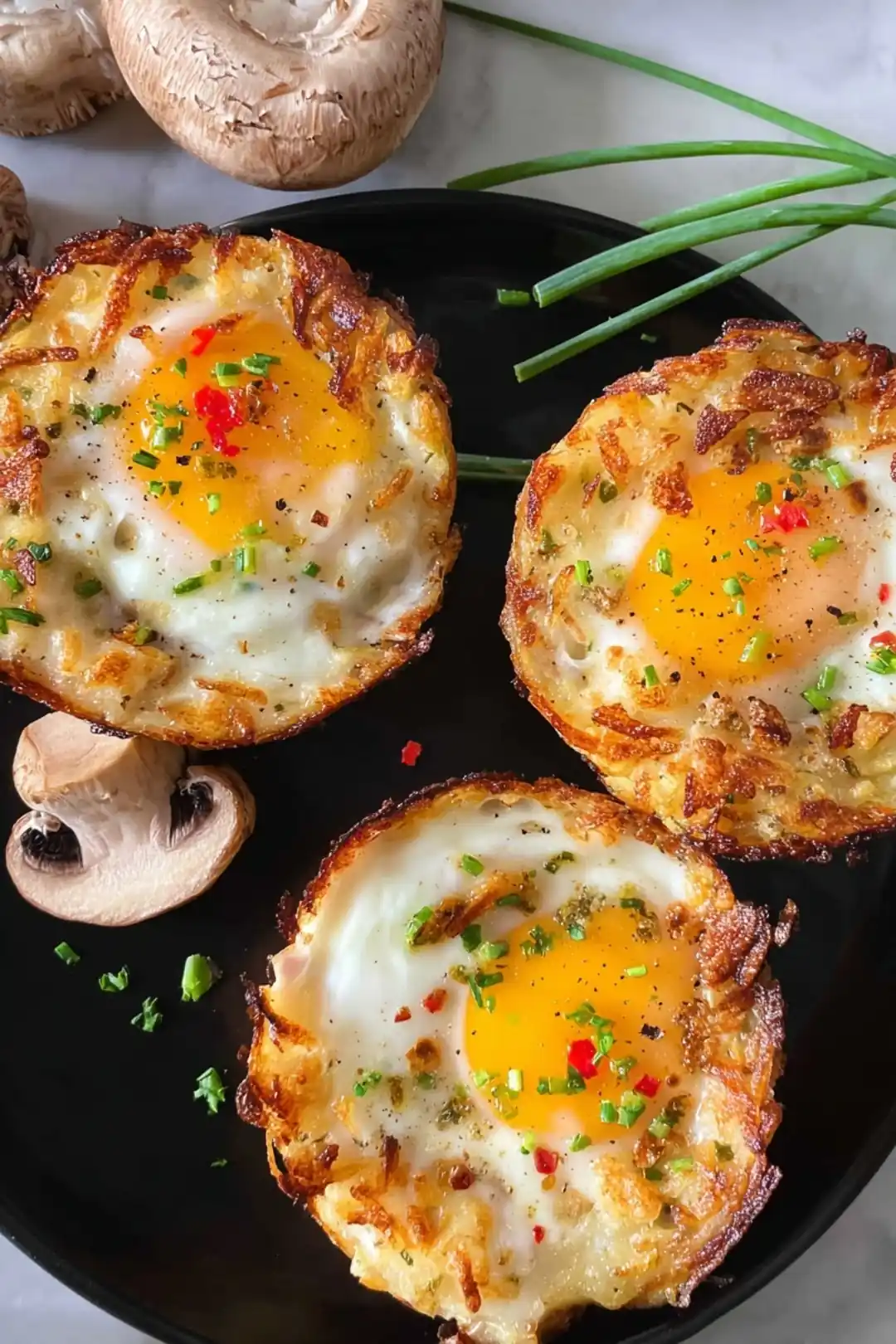 Air fryer hash brown egg cups