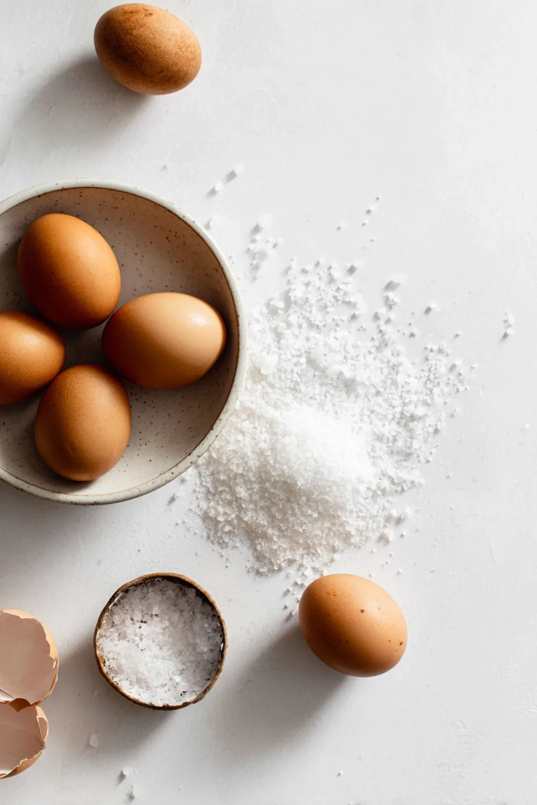 air fryer jammy eggs recipe - ingredients