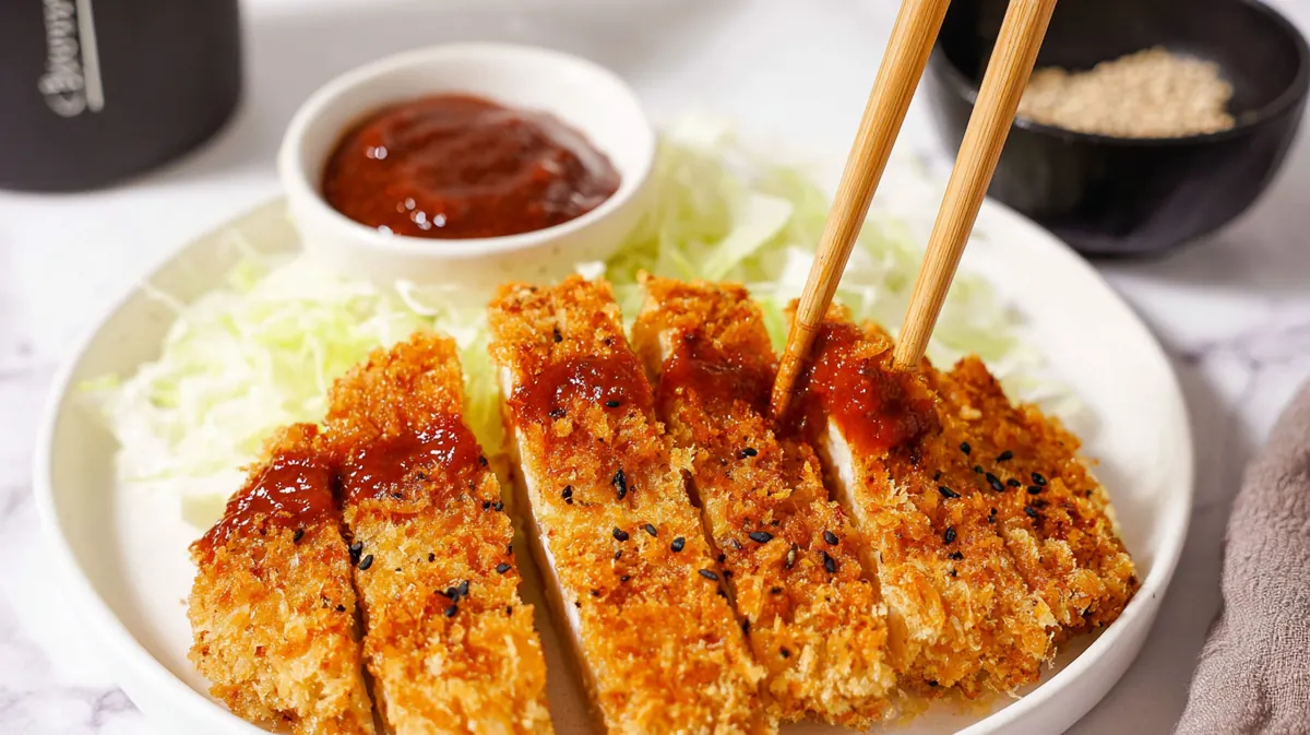 Air fryer Japanese chicken katsu