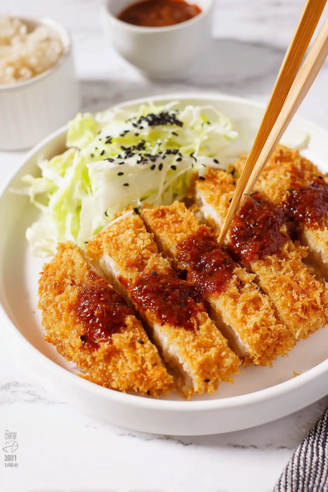 Air fryer Japanese chicken katsu