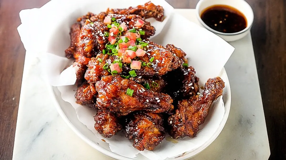 Air fryer Korean BBQ wings