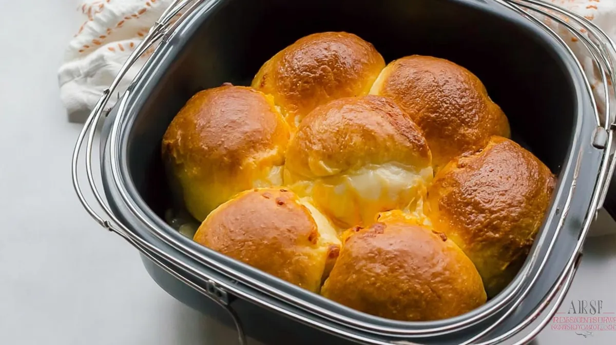 Air fryer pandesal melt