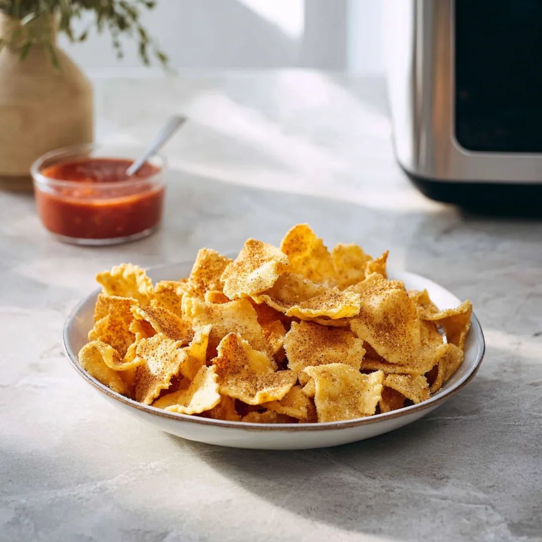 Air fryer pasta chips