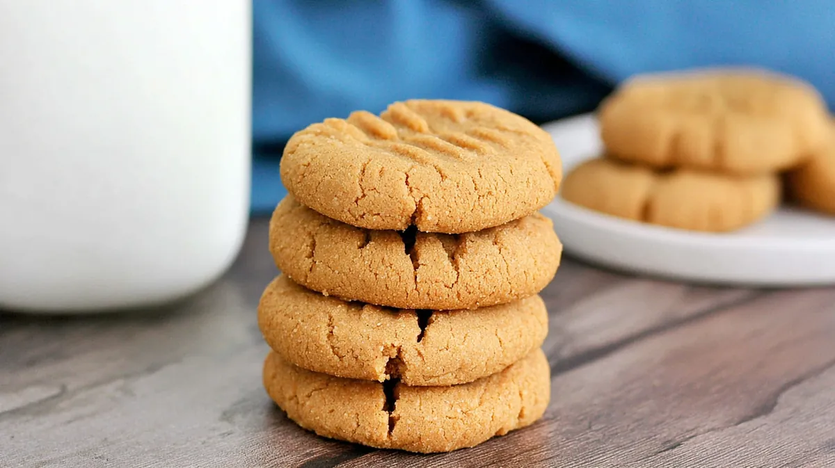 Air fryer peanut butter cookies