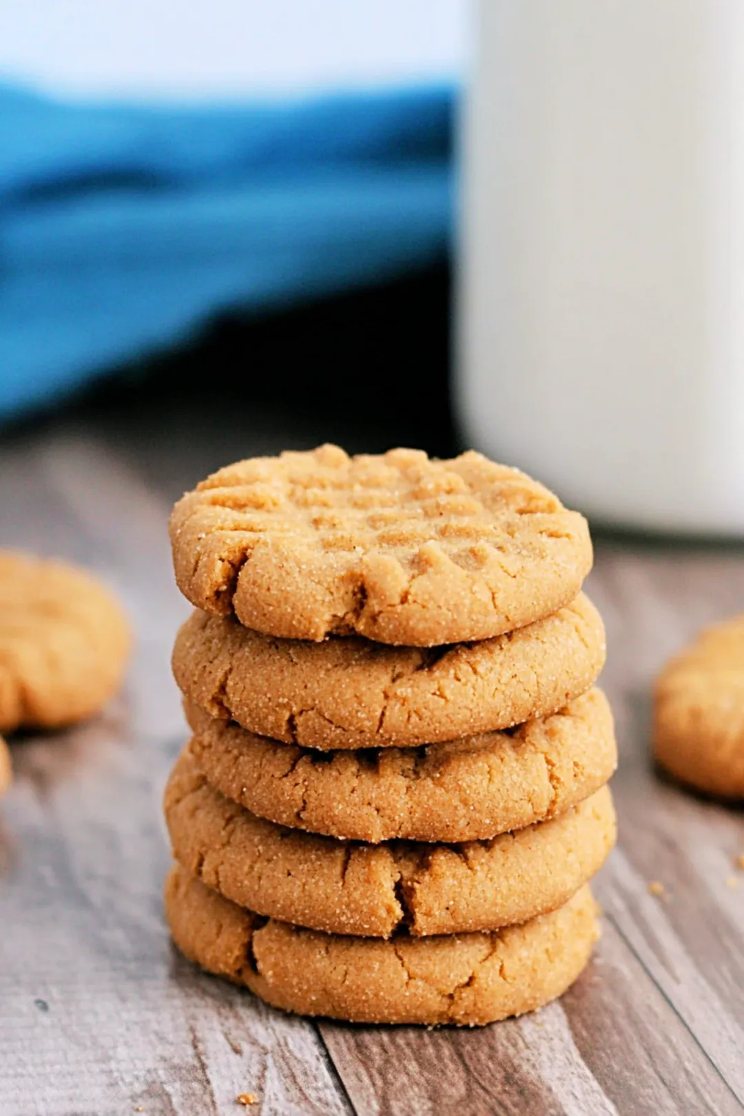 Air fryer peanut butter cookies