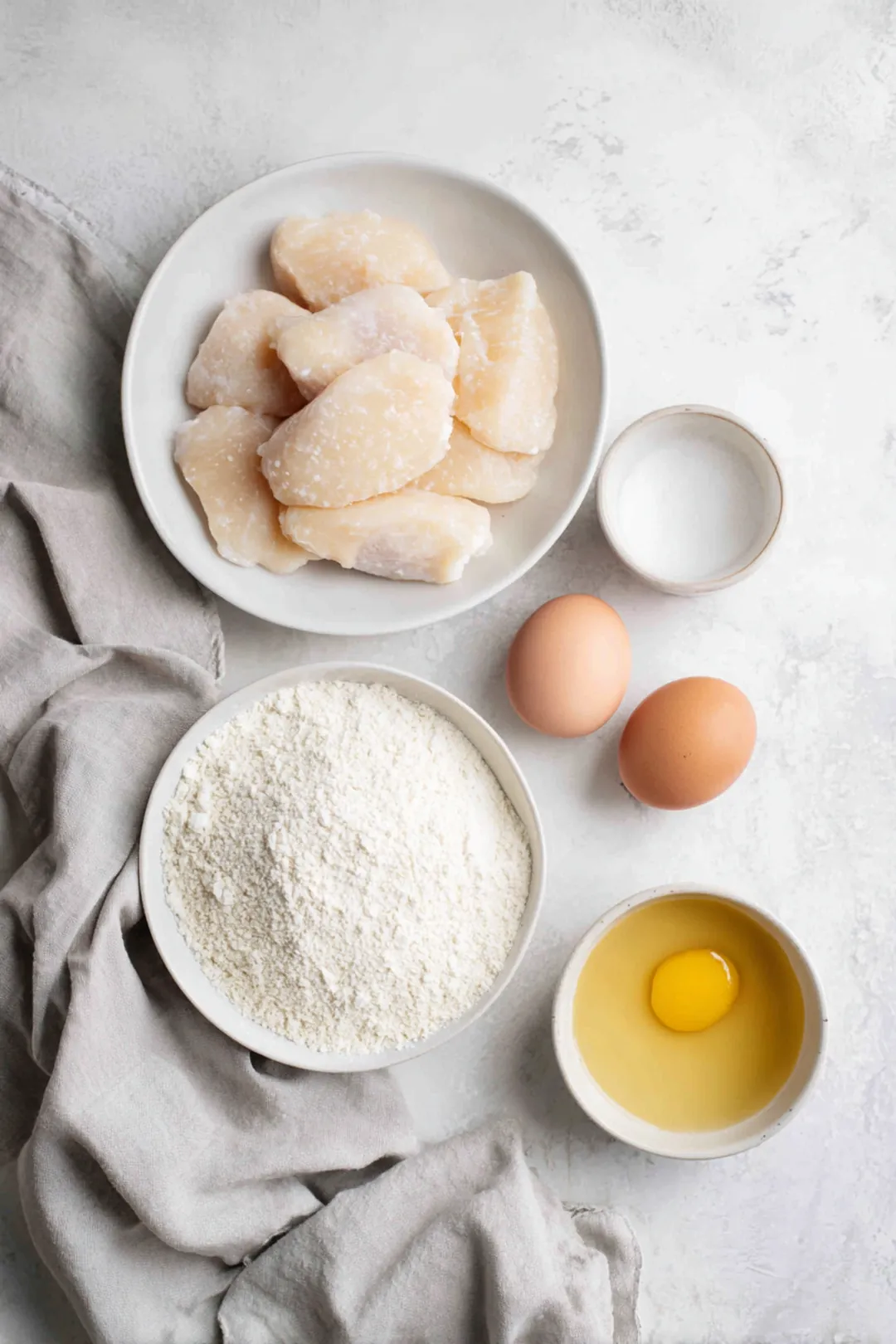 Air fryer pickle-brined chicken nuggets - ingredients