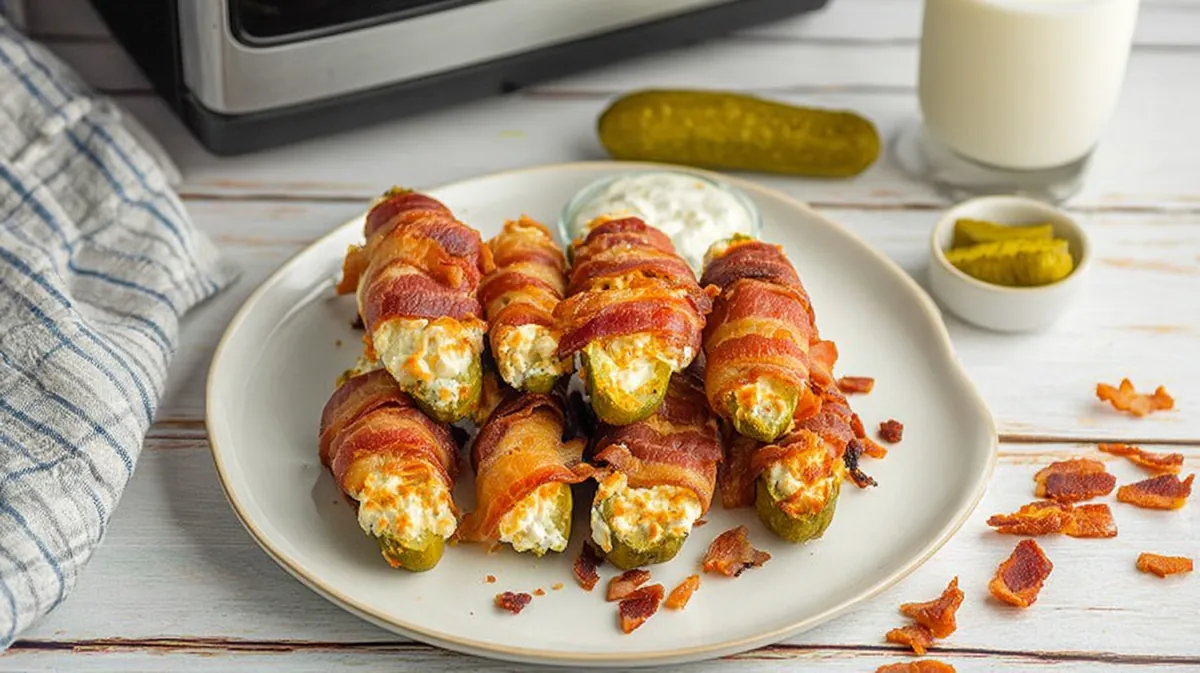 Air fryer pickle poppers