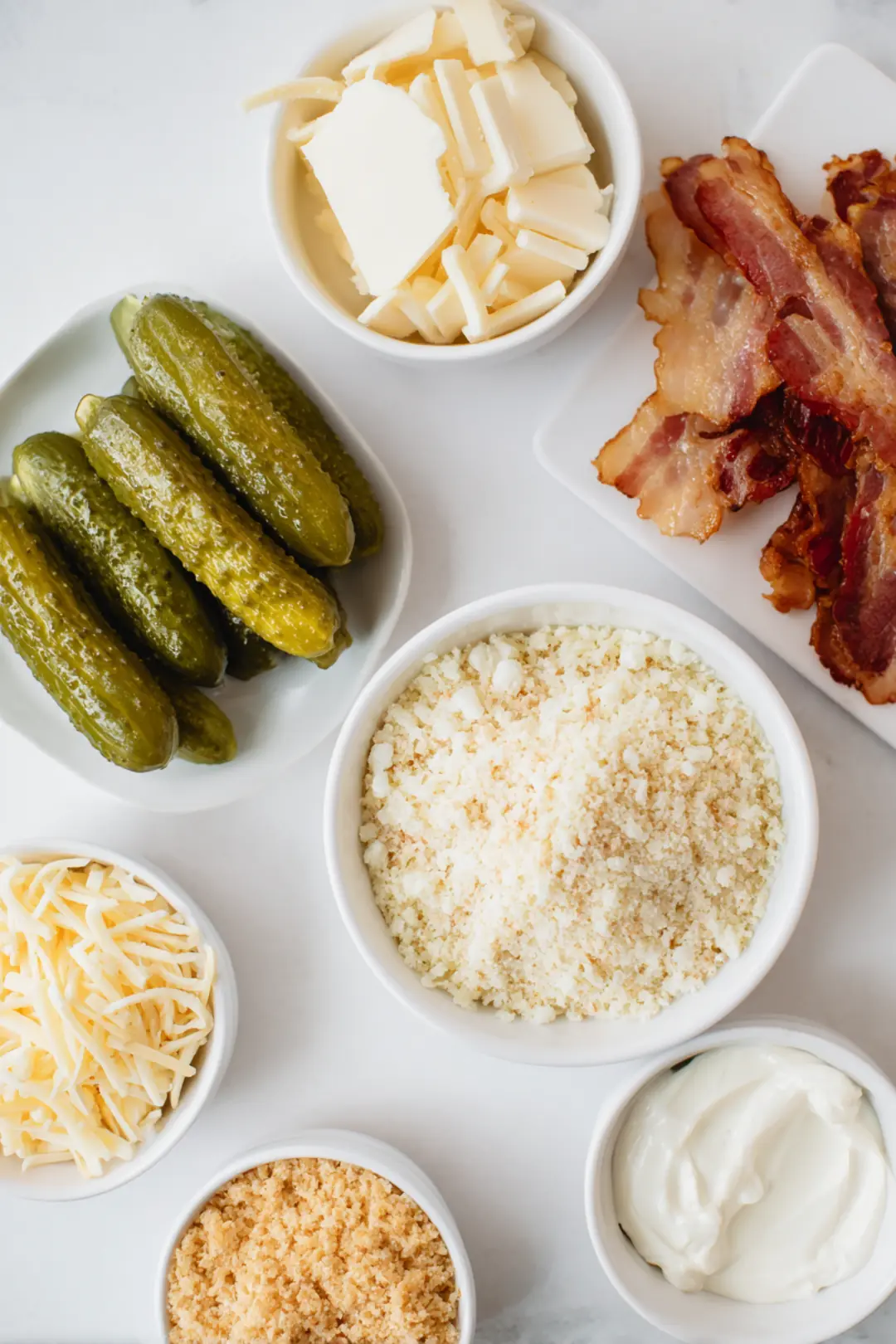 Air fryer pickle poppers - ingredients