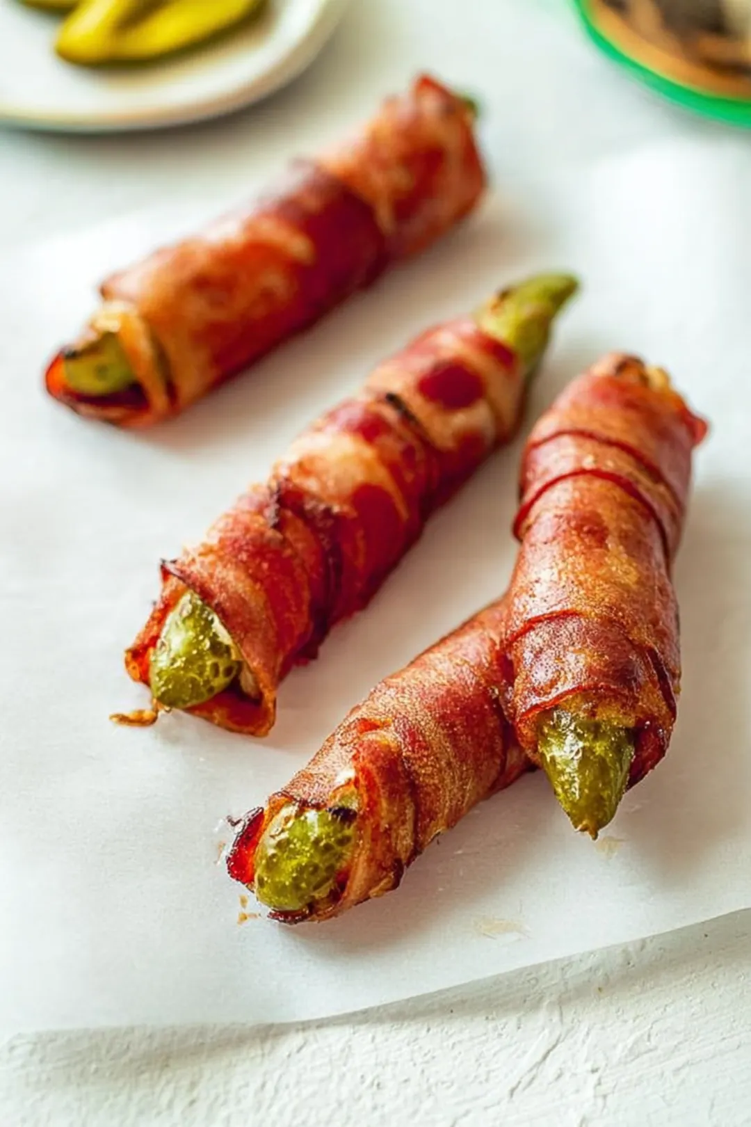 Air fryer pickle-wrapped hot dogs
