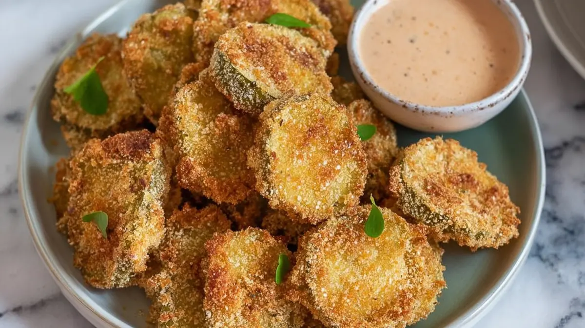 air fryer pickles with cornmeal breading