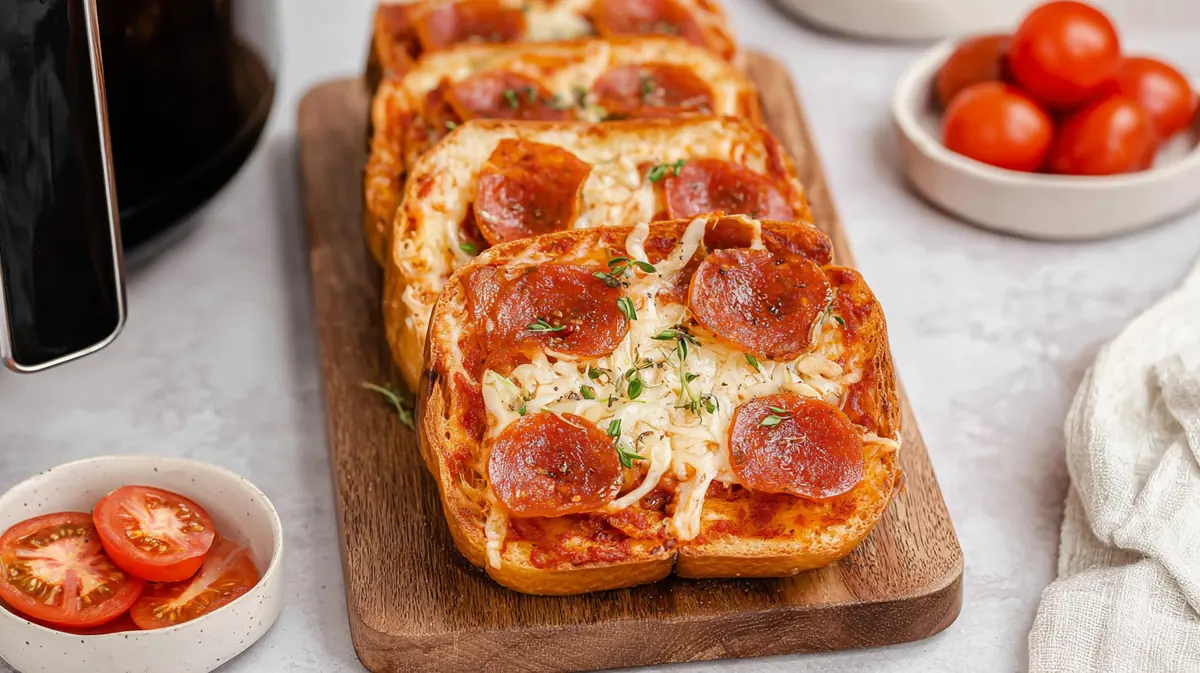 Air fryer pizza toast
