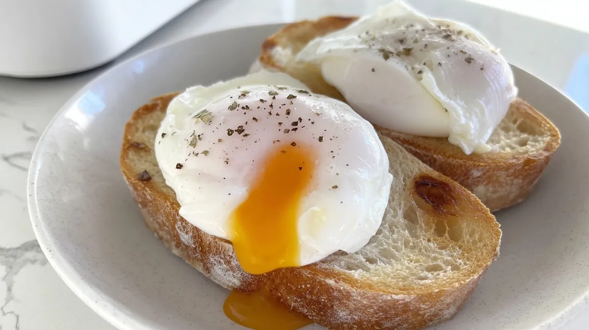 Air fryer poached eggs hack