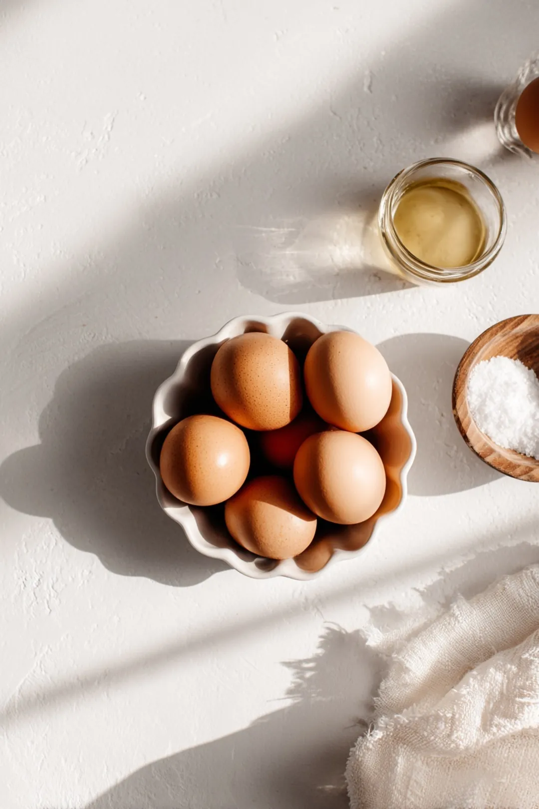 Air fryer poached eggs hack - ingredients
