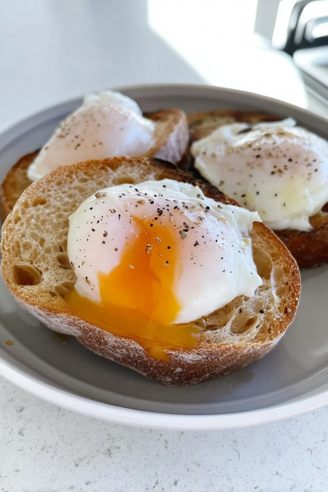Air fryer poached eggs hack